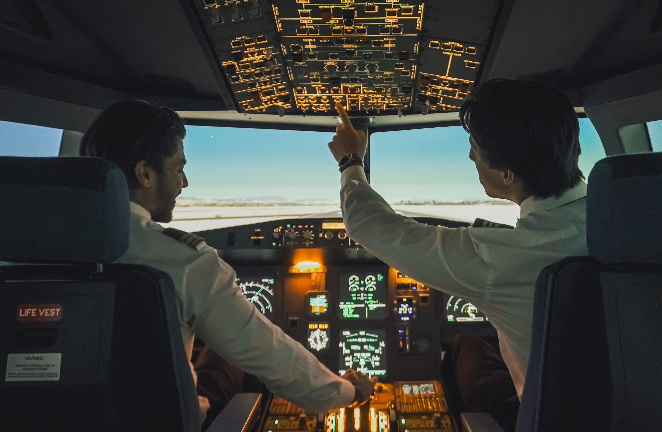 Sesión de entrenamiento profesional en simulador A320 ATC320 Las Rozas de Madrid