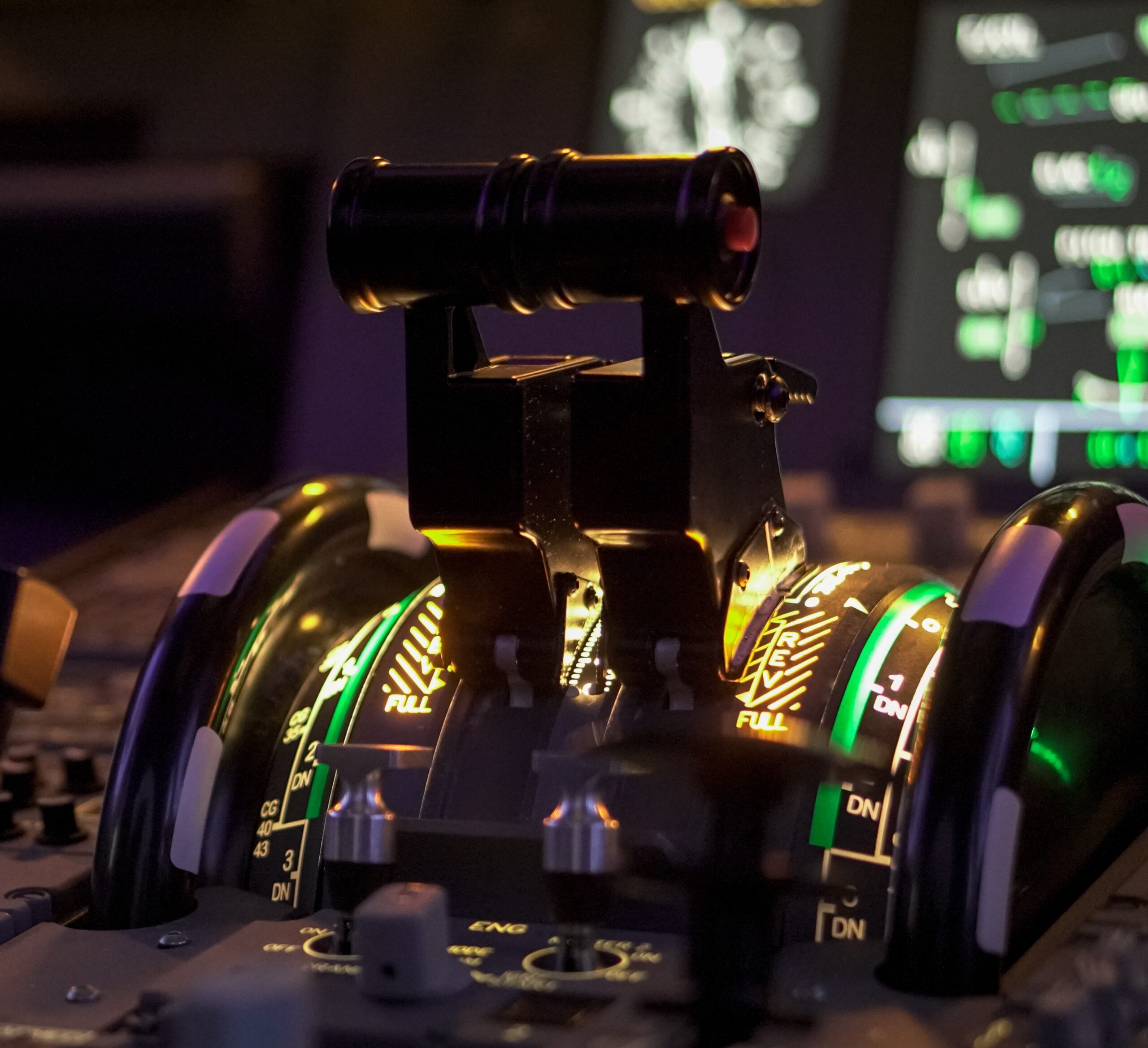 Instrumentación real de la cabina Airbus A320